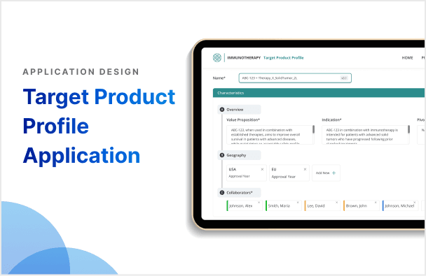Target Product Profile Application: Centralized Platform for Streamlined Workflow Management